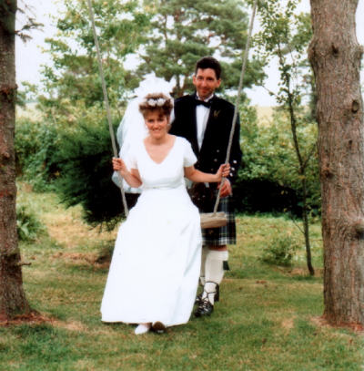 Photo of John and Alison on their wedding day.